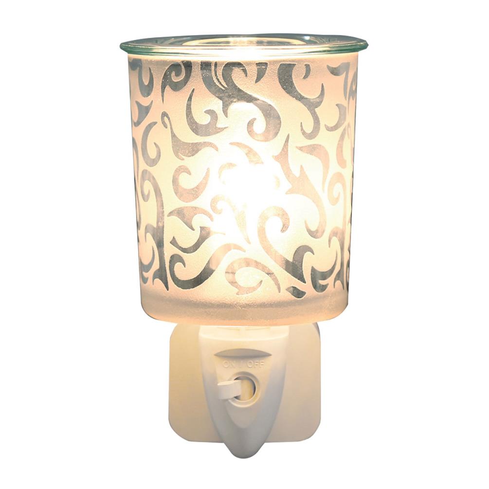 Aroma Pewter Swirl Plug In Wax Melt Warmer Extra Image 1